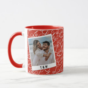 Caneca Roteiro de Amor Moderno Foto do Casal Inicial Pers