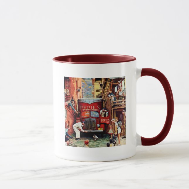 Caneca Roteiro por Norman Rockwell (Direita)