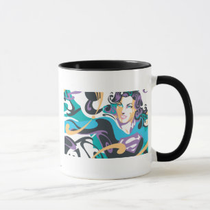 Caneca Roteiros de abertura de cores da supergirl 1