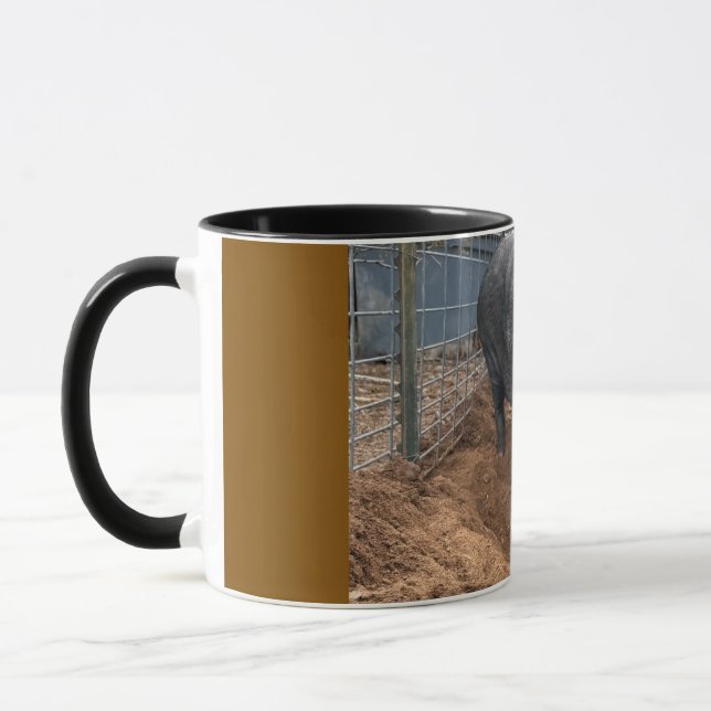 Caneca Rotina da Manhã de Joey: Sujeira Primeiro, Café Se (Esquerda)