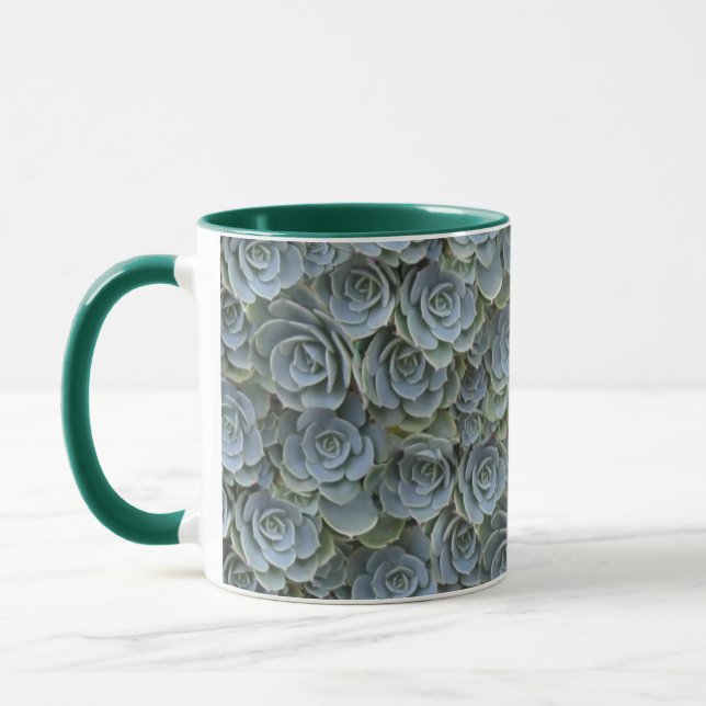 CANECA ROTULAGENS DAS PLANTAS SUCCULENTES DE CINZA VERDE (Esquerda)