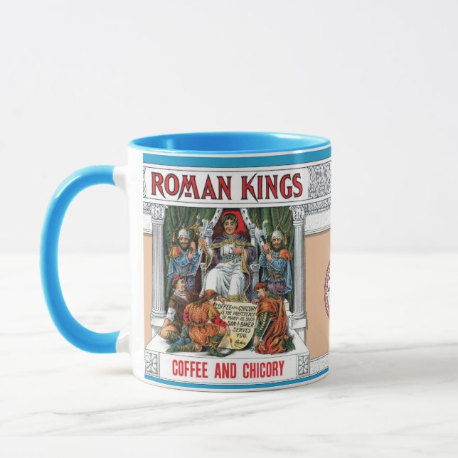 Caneca Rótulo de Café Habilitado pelos Reis Romanos ・ Cer (Esquerda)