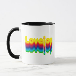 Caneca Rótulo de Nome do Arco-Íris