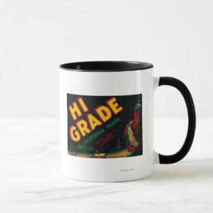 Caneca Rótulo de Taxa de Perto Hi Grau
