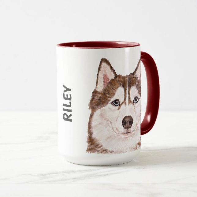 Caneca Rouco Watercolor - Mug Personalizado (Frente Esquerda)