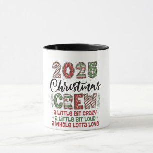 Caneca Roupa Combinada de Natal da Equipe de Natal 2025