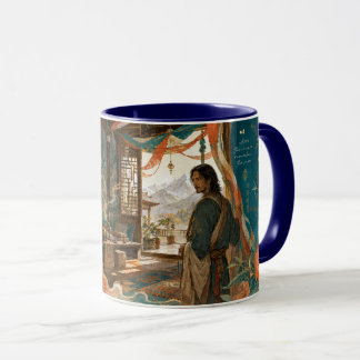 Caneca Roupas tibetanas.