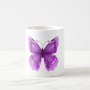 Caneca roxa da borboleta