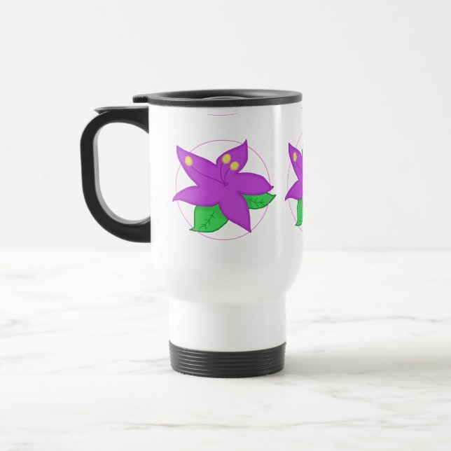 CANECA roxa da flor (Esquerda)