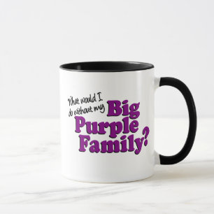 Caneca roxa grande #2 da família