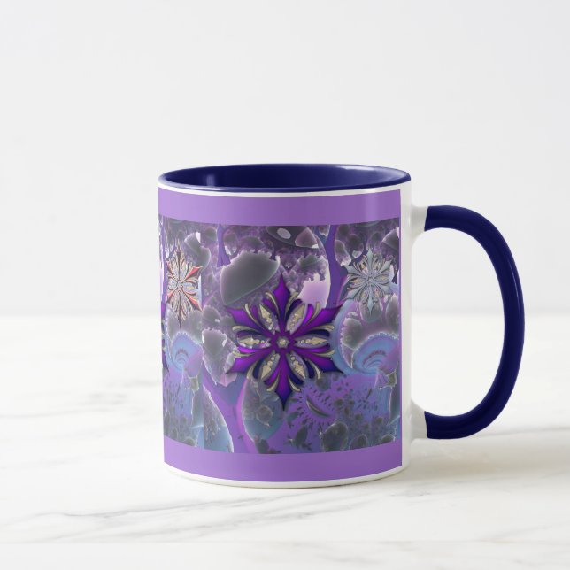 Caneca roxa selvagem louca dos enfeites de natal (Direita)