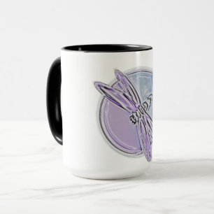 Caneca Roxo de W da libélula