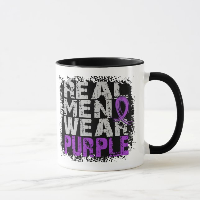 Caneca Roxo real do desgaste de homens da epilepsia (Direita)