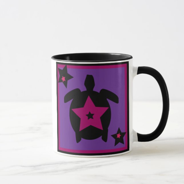 Caneca Roxo Stars Turtle Mug (Direita)