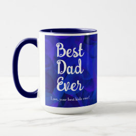 Caneca Royal Blue Best Pai De Natal Engraçado Para Crianç