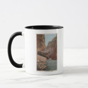 Caneca Royal Gorge, CO - Vista do comboio ao longo do rio