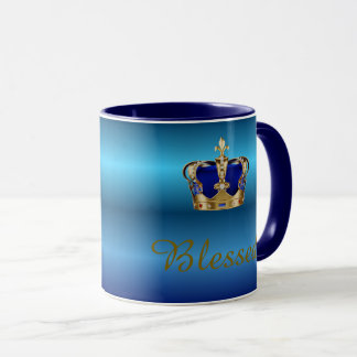 Caneca Royal ombre Mug com Coroa