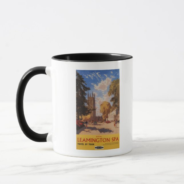 Caneca Royal Spa, Street View British Railways Poster (Esquerda)