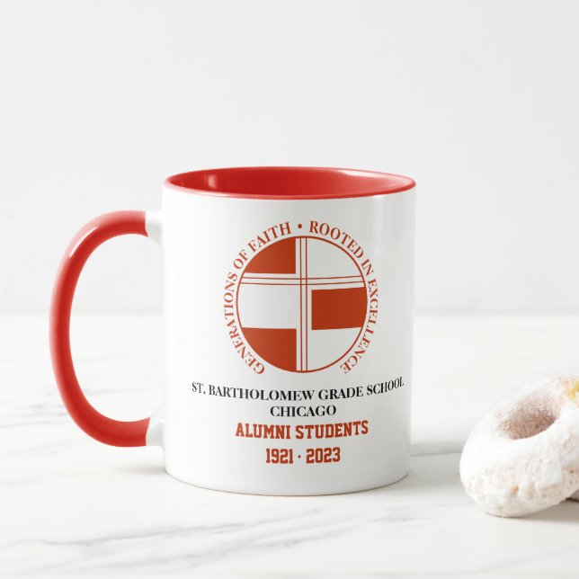 Caneca Rua, Alunos do Colégio Bartholomew Mug (Com Donut)