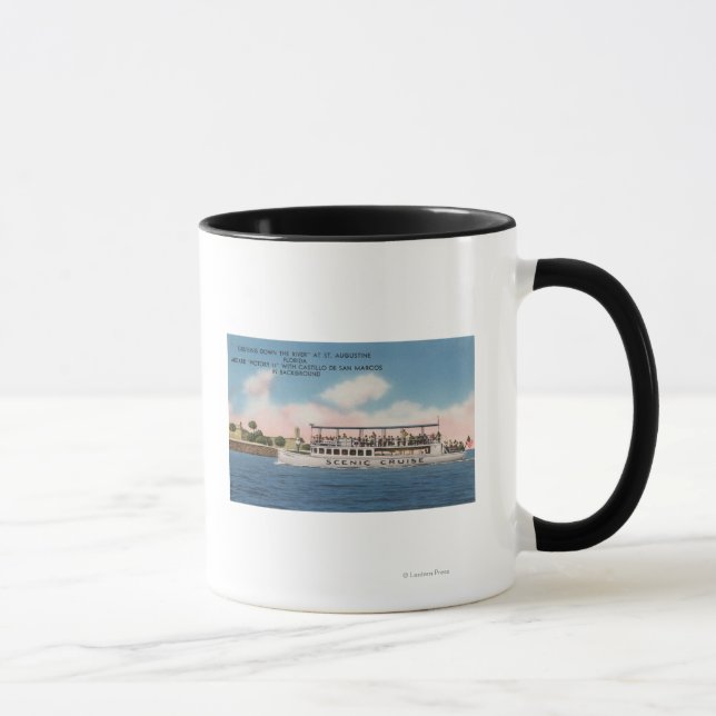Caneca Rua. Augustine, Flórida - Visão da Vitória (Direita)