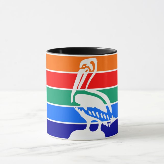 Caneca Rua. Bandeira de Petersburgo (Flórida) (Centro)