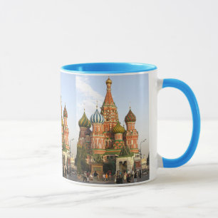 CANECA "RUA.BASIL CATHEDRAL" MOSCOU RÚSSIA CAFÉ MUG