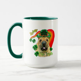 Caneca Rua Chinesa Shar-Pei. Dia de Patrick