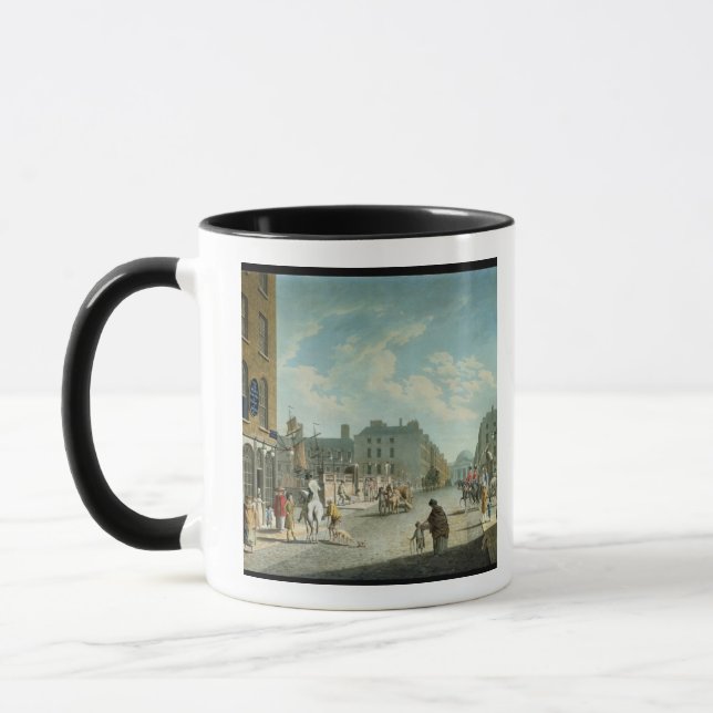 Caneca Rua com a troca real, Dublin do Capel, 1800 (Esquerda)