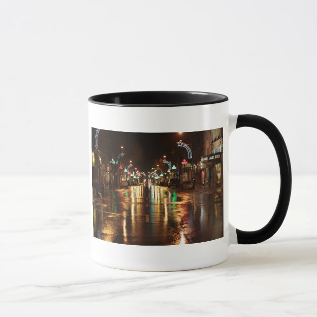 Caneca Rua da cidade à noite (Direita)
