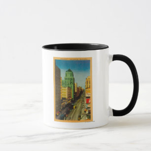Caneca Rua de Broadway em Los Angeles, CA