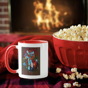 Caneca Rua de Natal do Dragão Vermelho