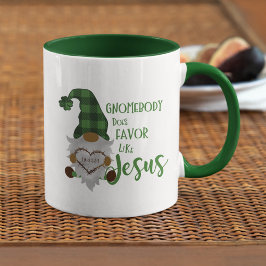 Caneca Rua Gnomo Cristão Bonito.