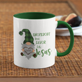 Caneca Rua Gnomo Cristão Bonito.