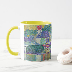 Caneca Rua: Igreja Wolfgang por Gustav Klimt, Arte Vitori