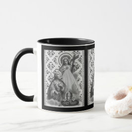 Caneca Rua. Joseph, Símbolos Papais e SHJ (Detalhe; LT 02