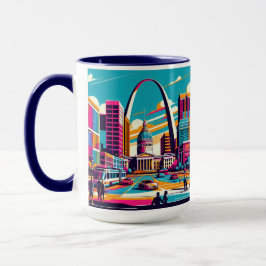 Caneca Rua Louis, Missouri | Arca De Gateway