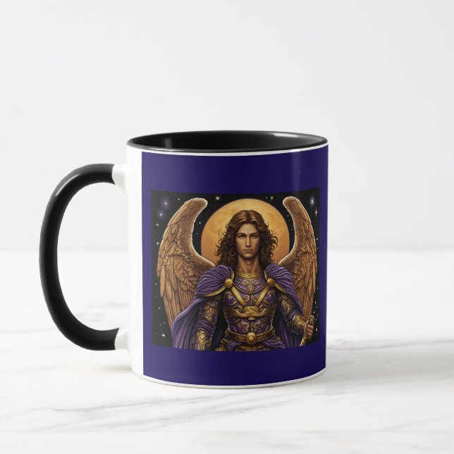 Caneca Rua Michael Archangel Café Católico Mug (Esquerda)