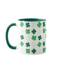 Rua. Patrick Day Irish Green Shamrocks Mug