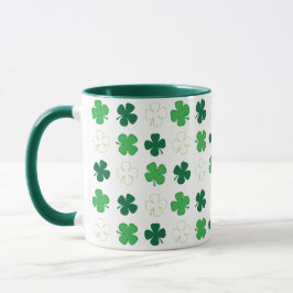 Caneca Rua. Patrick Day Irish Green Shamrocks Mug