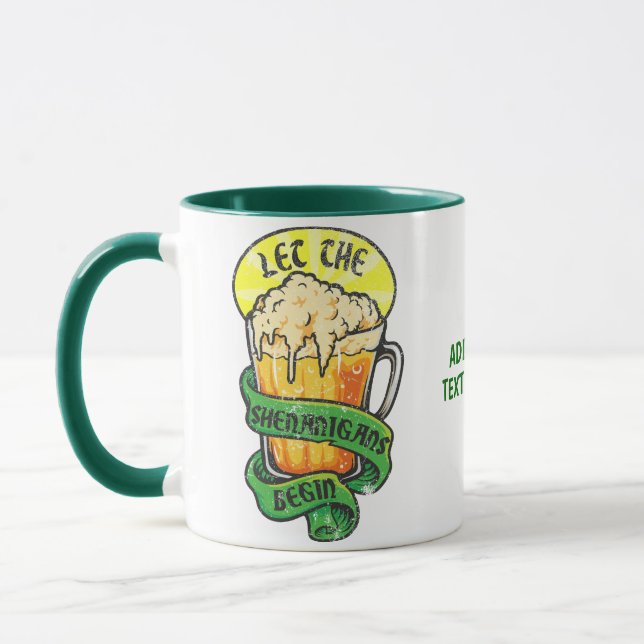 Caneca Rua Patrick Deixa Os Shenanigans Começarem A Cerve (Esquerda)