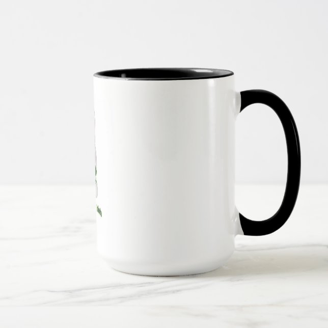 Caneca Rua. Patricks Bunny Orgulha ser irlandês Shamrock (Direita)