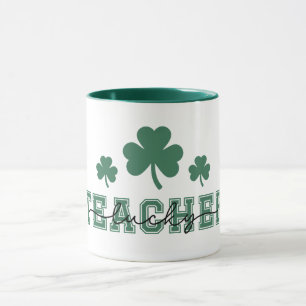 Caneca Rua. Patricks Day Lucky Teacher