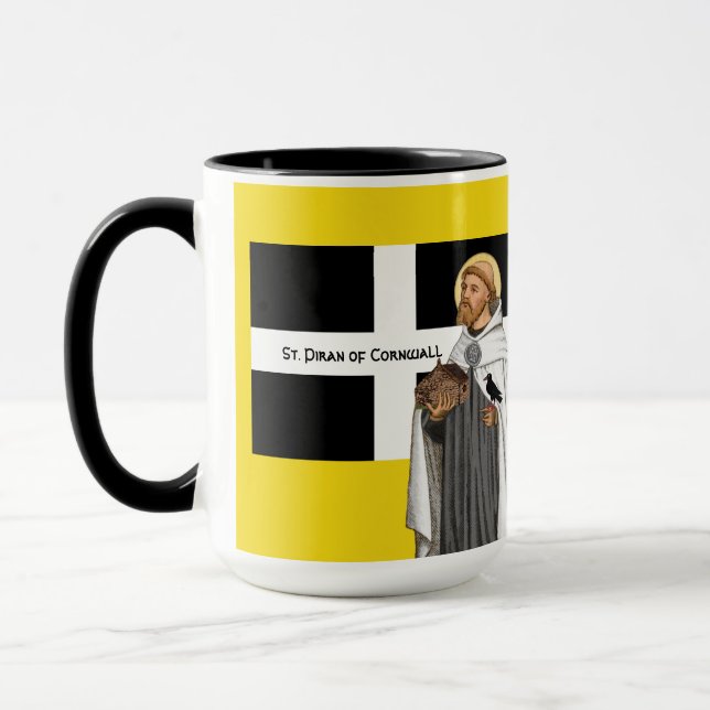 Caneca Rua. Piran da Cornualha (SAE 01) e sua bandeira (Esquerda)