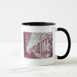 Caneca Rua principal com a primeira igreja presbiteriana