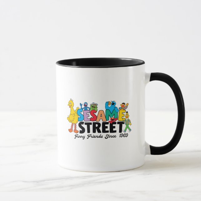 Caneca Rua Sésamo | Amigos Peludos Desde 1969 (Direita)