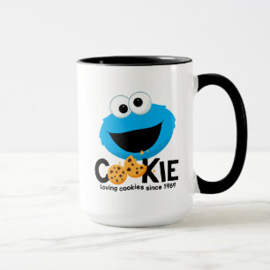 Caneca Rua Sésamo Cookie Monster Loving Cookies
