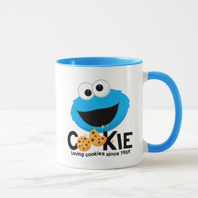 Caneca Rua Sésamo | Cookie Monster Loving Cookies (Direita)