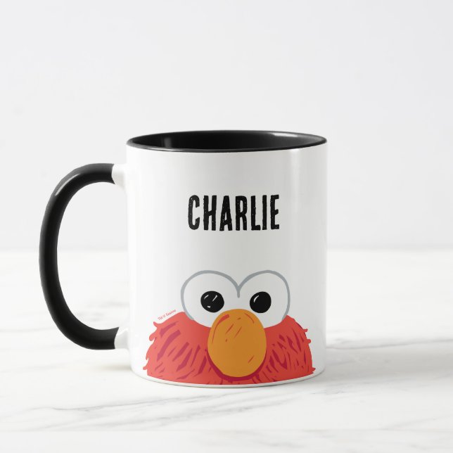 Caneca Rua Sésamo | Elmo Grande Personalizado (Esquerda)
