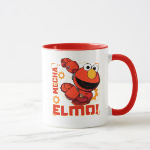 Caneca Rua Sésamo   Mecha Builders Elmo Design