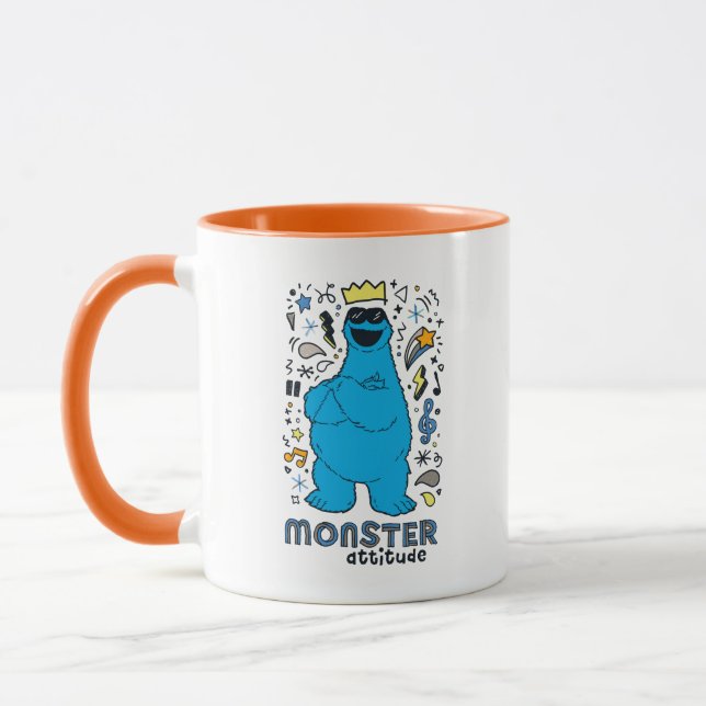 Caneca Rua Sésamo | Monstro do Biscoito - Atitude Monstro (Esquerda)
